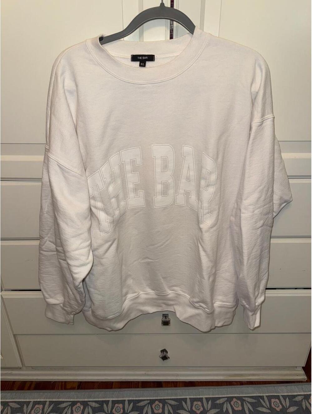 White The Bar sweatshirt